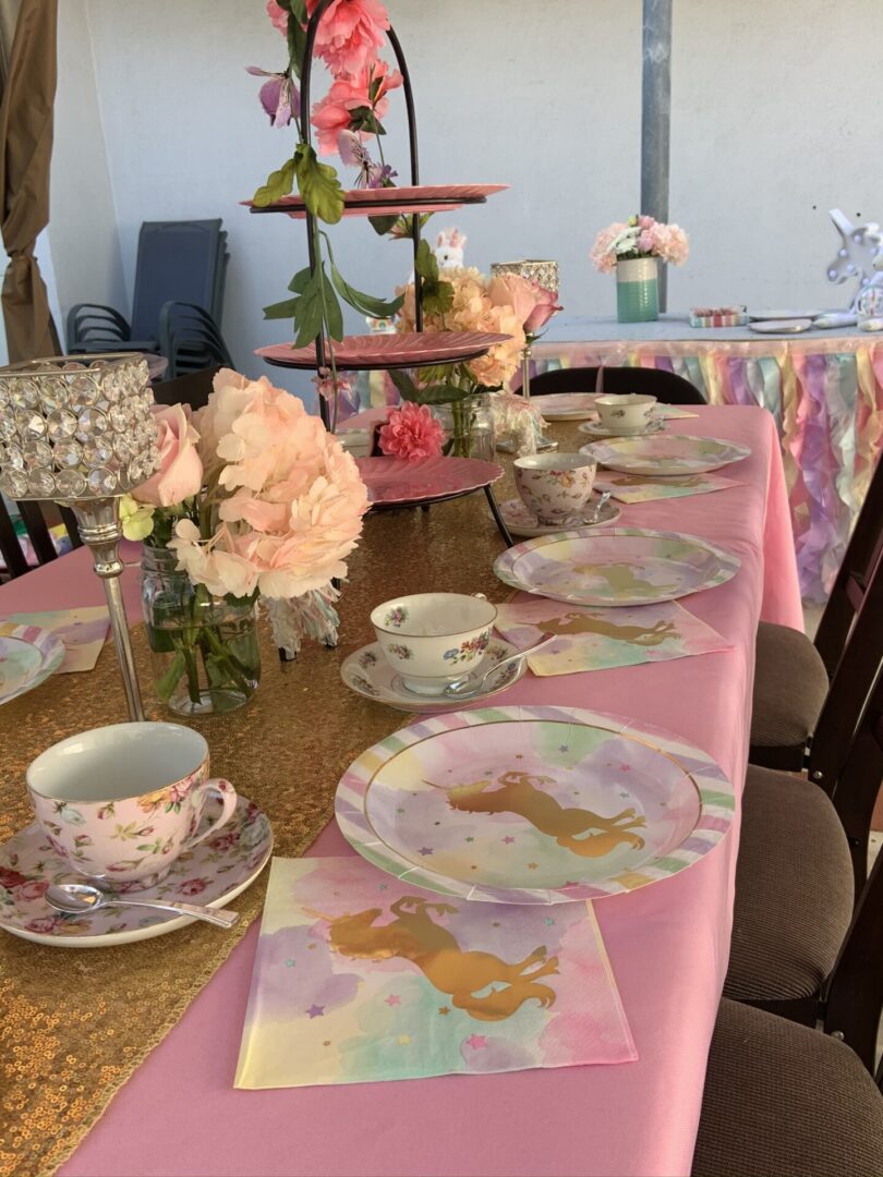 Children's tea party setup in Torrance